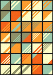 Abstract Geometric Pattern generative computational art illustration