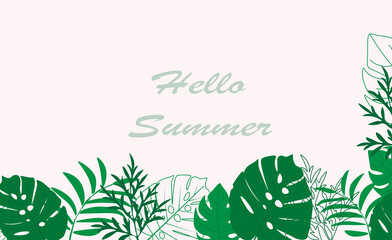 Summer background vector