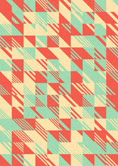 Abstract Geometric Pattern generative computational art illustration