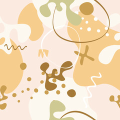 seamless pattern with organic shapes