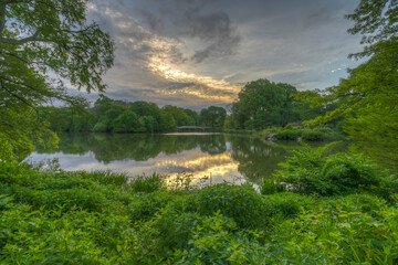 Bow bridge in early morning