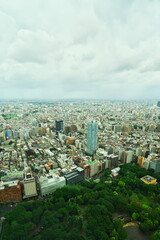 都庁から見下ろす東京の街並み