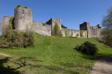 Fototapeta na wymiar Chepstow Castle, Monmouthshire, Wales