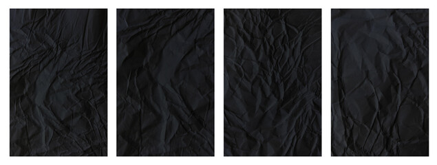 set of black texture
