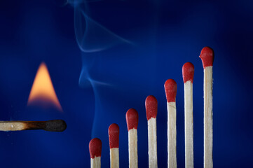 Ready to start. Upcoming line of matches