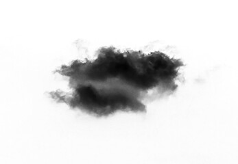 black cloud on awhite background,isolated