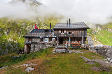 Terrihütte in der Greina, Schweiz