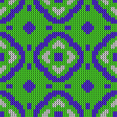 Knitted seamless pattern texture. Vector illustration