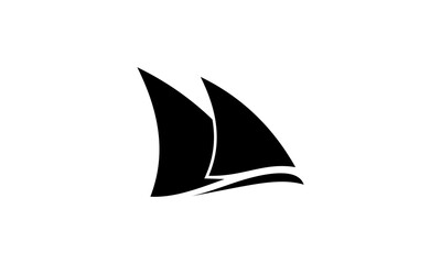 Simple sailing ship logo