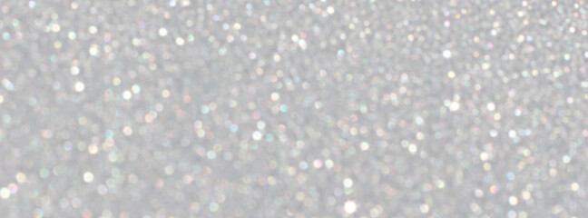 White and grey glitter bokeh circle glow blurred and blur abstract. Glittering shimmer bright...
