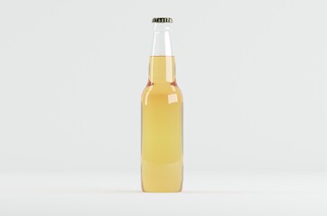 Beer Bottle Mockup 3D Illustration