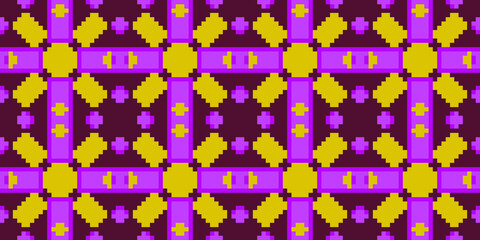 Vector Pixel art Abstract Mosaic. Digital texture