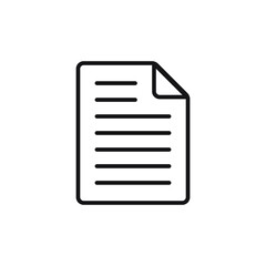 Document icon, Paper flat icon, File icon vector design