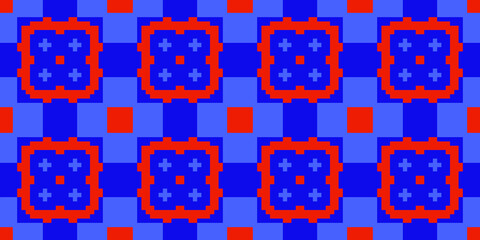 Digital Pixel vector Abstract Mosaic