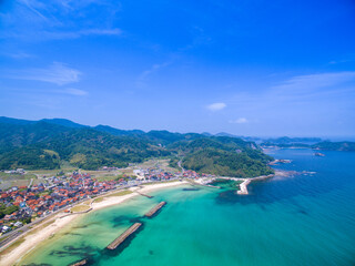 日本海の海岸線