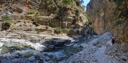 Obraz premium Samaria-Schlucht auf Kreta