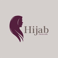 hijab Logo template vector illustration design
