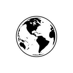 World globe vector icon
