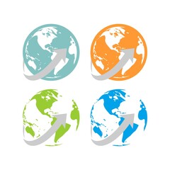 World globe vector icon
