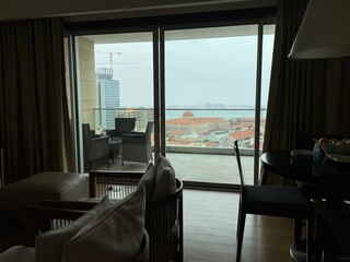 Room view overlooking Luanda city center
