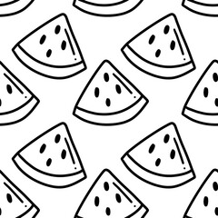 pattern of watermelon doodle