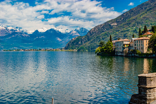 Bellano a nice village on the border of lake Como in Italy