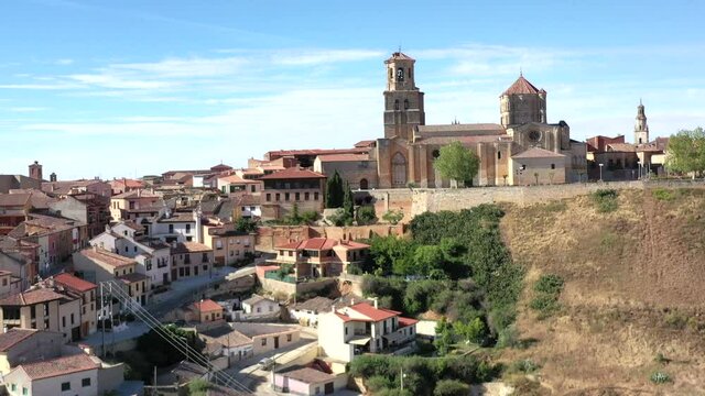 aerial view of the Romanesque Collegiate Church of Toro, Zamora