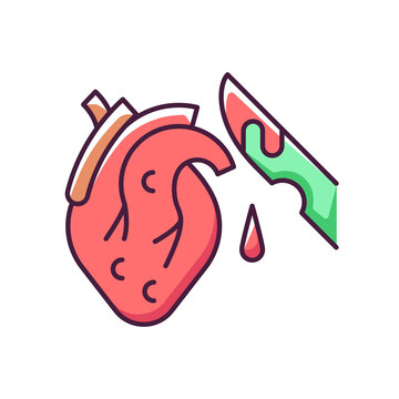 Pathological waste RGB color icon. Human body parts that pollute environment. Contaminated fluid, infectious blood. Healthcare risks. Isolated vector illustration