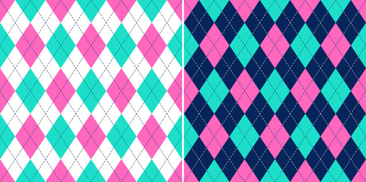 CG867 Argyle Pattern Bold Prints