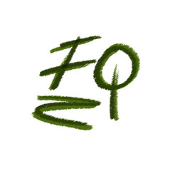FQ initial handwritten logo for identity
