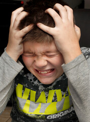 frustrated boy
