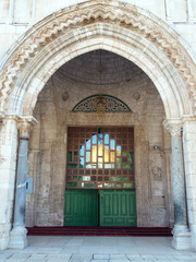 Entrée de la mosquée Al Aqsa sur l'esplanade des mosquées à Jérusalem