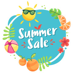SUMMER SALE SQUARE INSTAGRAM TEMPLATE