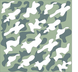 military camouflage in the form of white and dark spots