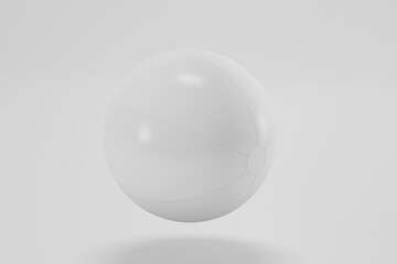 Beach ball mockup on soft color background