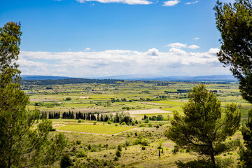 La campagne vue depuis l'Oppidum D'Enserune