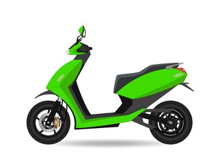 Vector Illustration of Electric Scooter