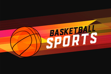 abstract sports style basketball background