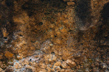 Sulfuric rock close up. Background image