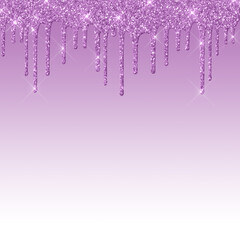 Long Dripping Purple Glitter Digital Paper
