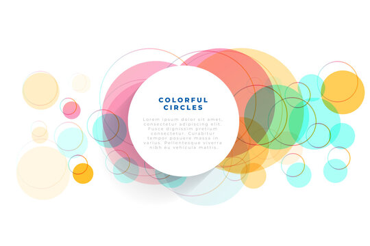 nice abstract colorful circles background