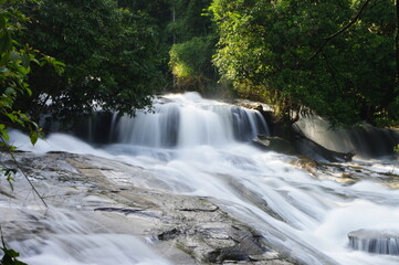 Below Vachiratharn Falls on Doi Inthanon near Chiang Mai in Northern Thailand