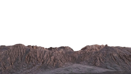 Beautiful Landscape mountain, isolated on white background