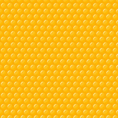 Bright yellow honeycomb seamless pattern. Summer cartoon geometric design. Vector illustration