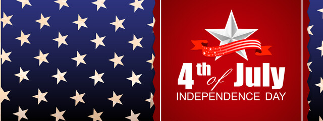 Solemn blue card with stars, square red frame, design component