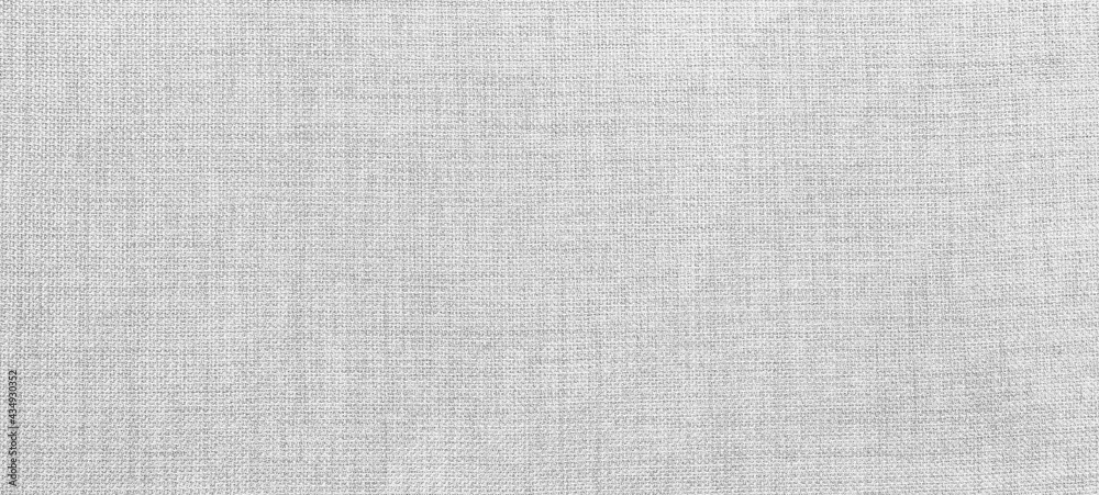 Wall mural Panorama of White linen texture and background seamless or blue fabric texture