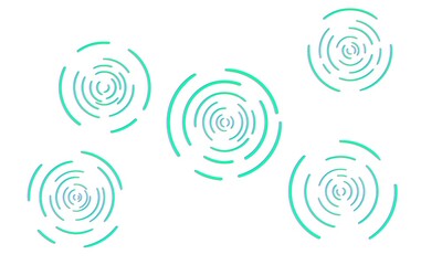 3D-like green ripple pattern