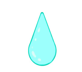 3D-like water drop illustration