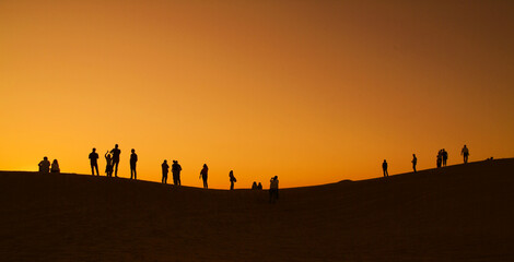 Fototapeta na wymiar sunset in the desert i