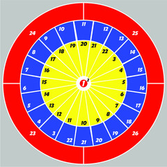 Obraz premium Darts game board 